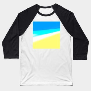 blue yellow white abstract texture art Baseball T-Shirt